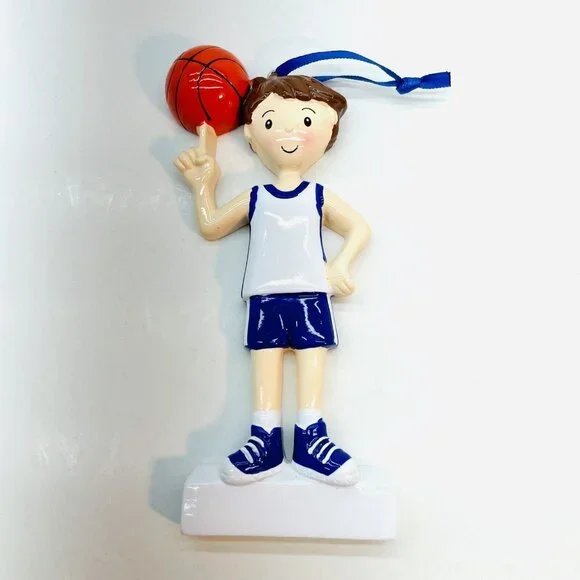 NEW Basketball Player Cute Boy Personalizable Blank Christmas Ornament By Polarx - Picture 8 of 8